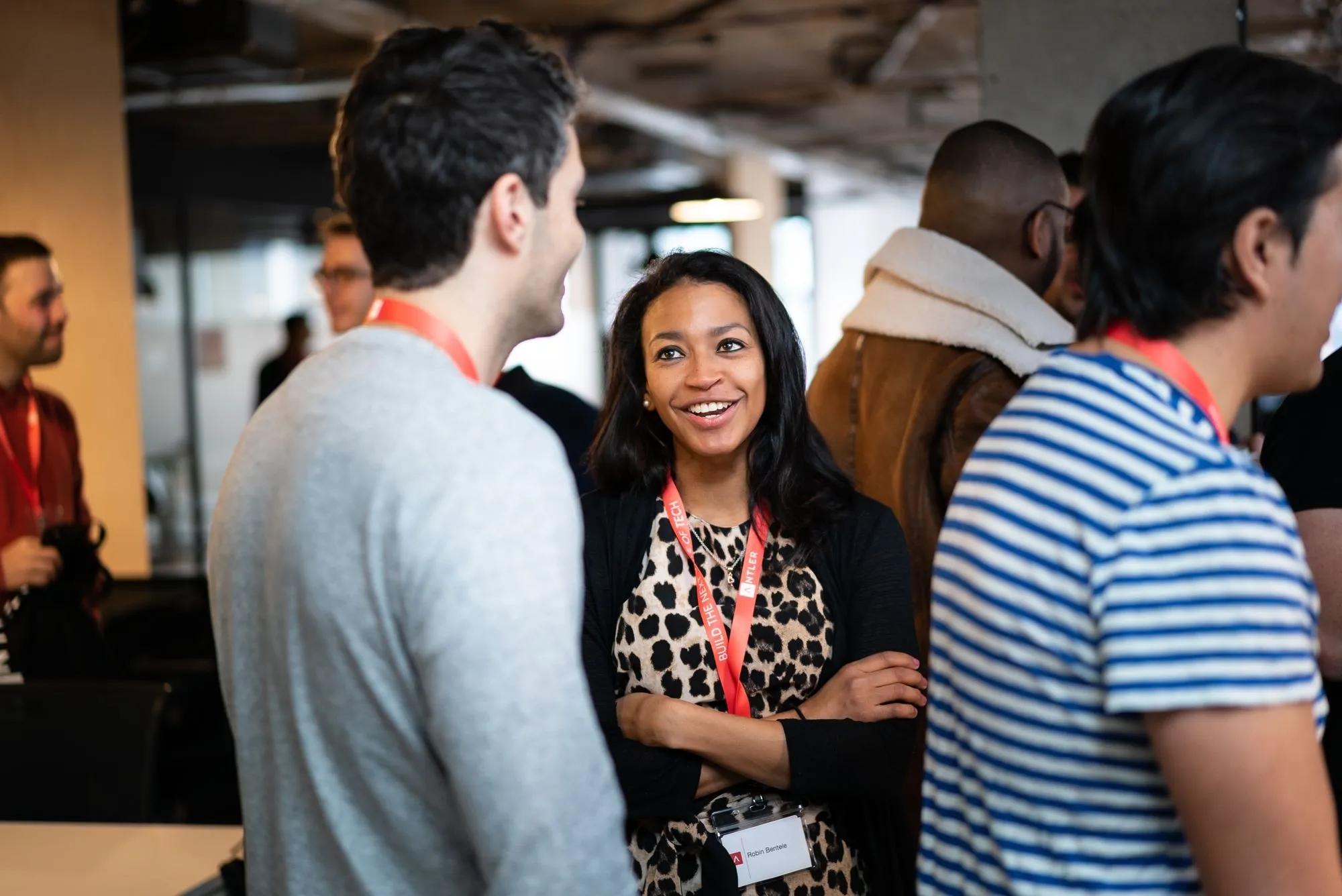 Founders meeting each other at an Antler event